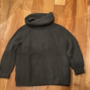 Talbots Dark Olive Turtleneck Sweater